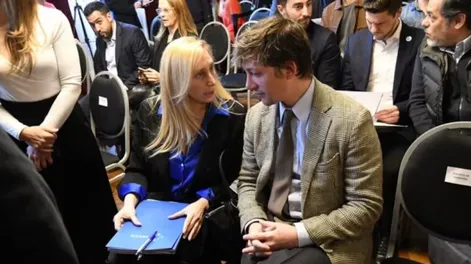 Santiago Caputo y Karina Milei.
