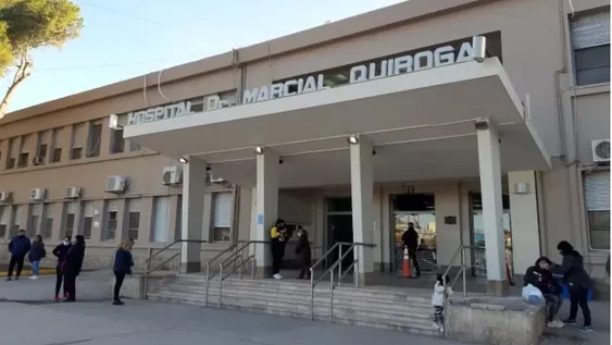 La bebé fue trasladada al Hospital Marcial Quiroga luego de ser asistida por policías. &nbsp;