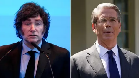 Milei se reunió con el secretario del Tesoro de EE.UU. en medio del debut del nuevo esquema cambiario