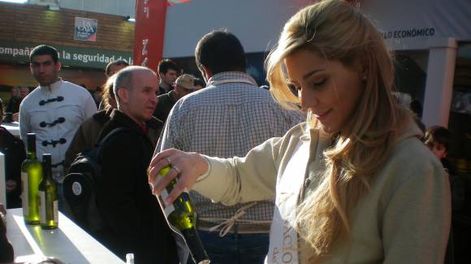 Degustación real en medio de La Rural