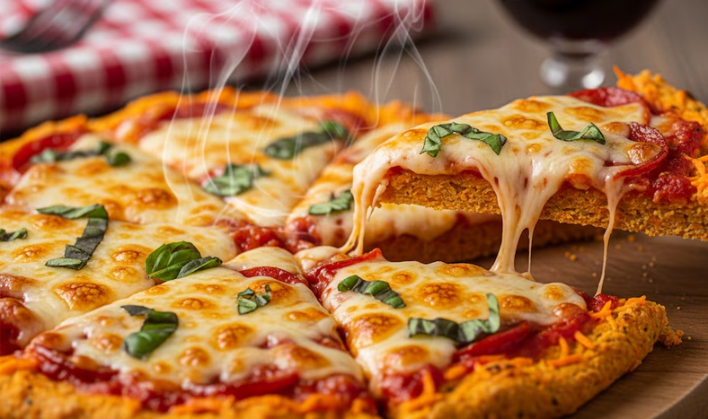 Receta de pizza de zanahorias sin harinas, rápida y fácil