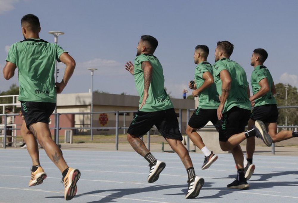 TRABAJO. San Martín empezó a jugar el Clausura con los trabajos de un pretemporada exigente y larga.