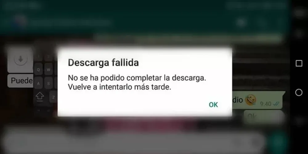 Whatsapp: cómo solucionar el error “descarga fallida”