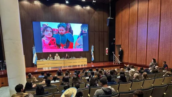 Los chicos del JINZ 24 de Calingasta fueron unos de los que participaron del Foro Saludable a la distancia, gracias a la conectividad.