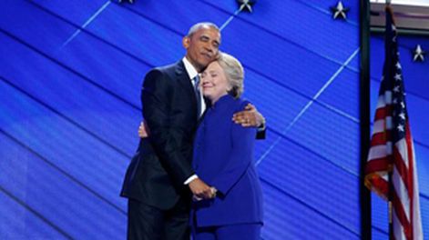 Obama brindó su apoyo a Hillary Clinton