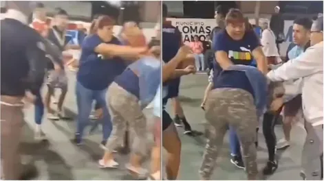 Una diputada nacional terminó a las piñas en un partido de fútbol amateur