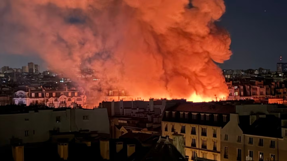 Incendio en París.