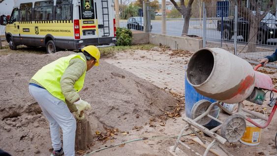 El Servicio Penitenciario Provincial lleva adelante el programa Refaccionando Espacios Comunitarios.