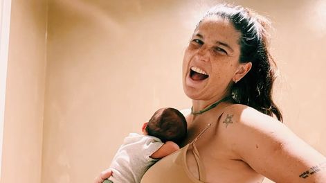 No es la primera vez que Juana Repetto utiliza su placenta en lugar de descartarla