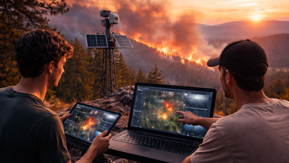 tres jovenes disenaron una app que detecta focos de incendio en tiempo real y mas rapido que la nasa