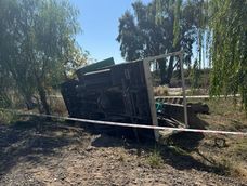 Vuelco fatal en Sarmiento. Vuelco fatal en Sarmiento.
