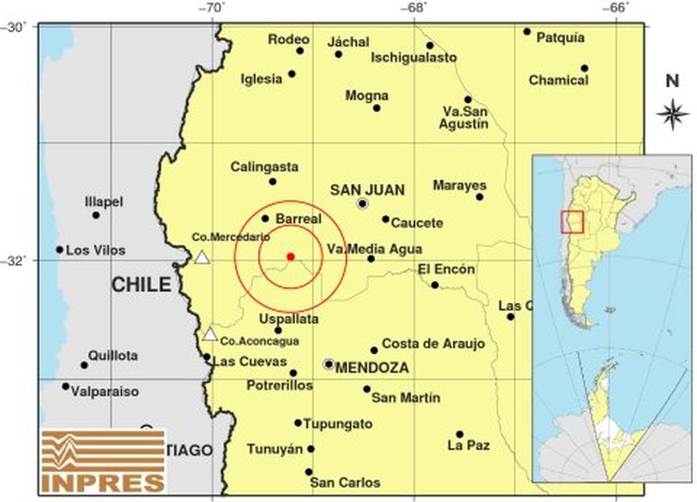 Un fuerte sismo sorprendió a los sanjuaninos en la madrugada del domingo