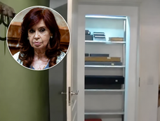 Mostraron las cajas fuertes de Cristina Kirchner.