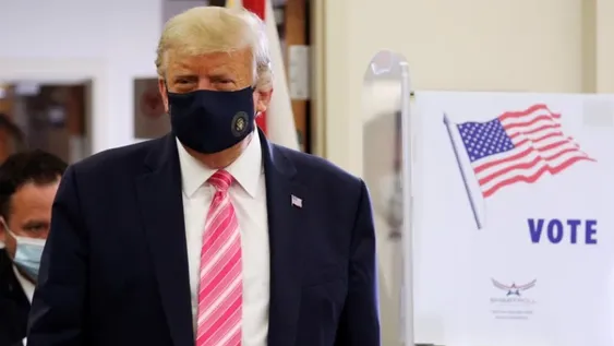 Donald Trump emitió su voto anticipado en Florida