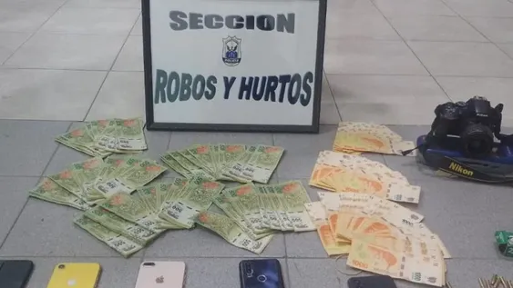 Ladrón cae con botín y balas