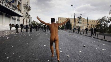Atenas protestó contra Merkel