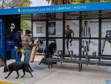 Pocito rinde homenaje a sus deportistas en los paradores de colectivos