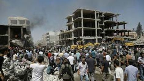 Ya hay 44 muertos por un atentado en el límite entre Siria y Turquía