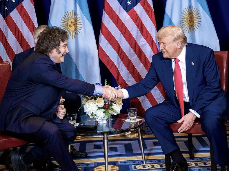 javier Milei y Donald Trump.