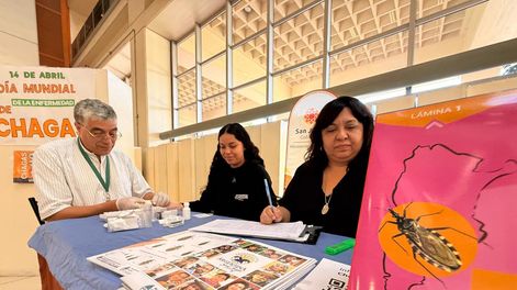 Esta mañana, por el Día Mundial de la Enfermedad de Chagas se realizaron testeos gratuitos en la Planta Baja del Centro Cívico.