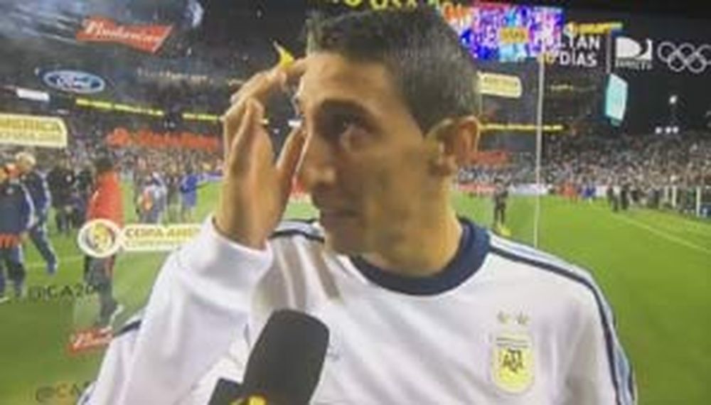 El llanto desconsolado de Di María tras el partido