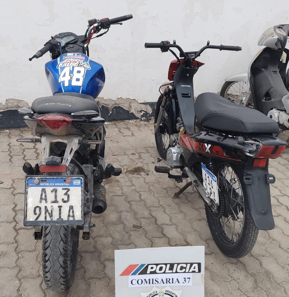 Allanamientos por picadas ilegales en Caucete con secuestro de motos y hallazgo de droga.