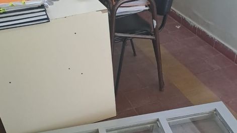 Robo en escuela de Pocito: se llevaron un televisor 50 pulgadas, computadoras y equipos de audio