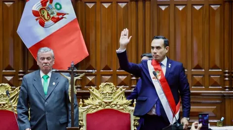 El nuevo presidente de Perú, José Jerí, elegido por el Congreso por destitución de Dina Boluarte.