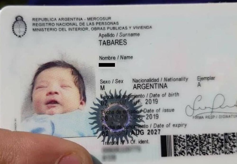 El increíble nombre que le puso un fanático de Colón a su hijo