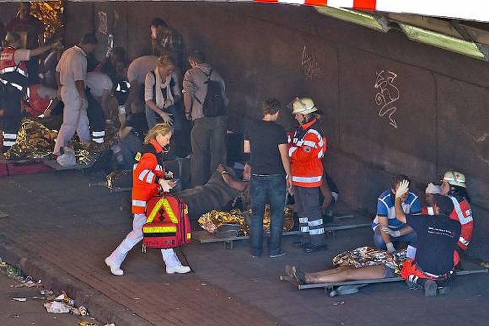 Avalancha mortal en una fiesta tecno en Alemania