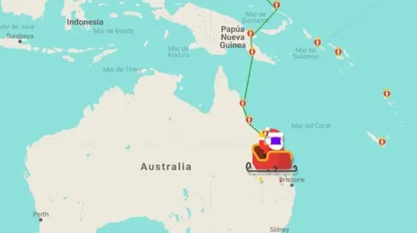 Seguí el recorrido de Papá Noel desde Google Maps