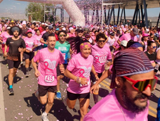 chimbas corre por la vida: vuelve la maraton para concientizar sobre el cancer de mama