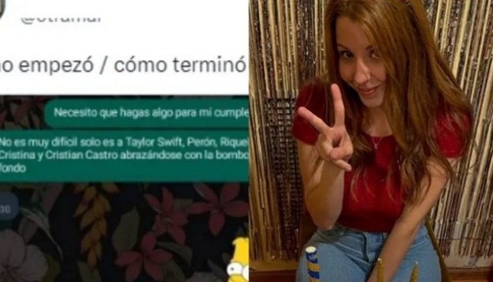 Pidió una torta con la foto de Taylor Swift, Riquelme, Perón y Evita abrazados y el resultado es furor