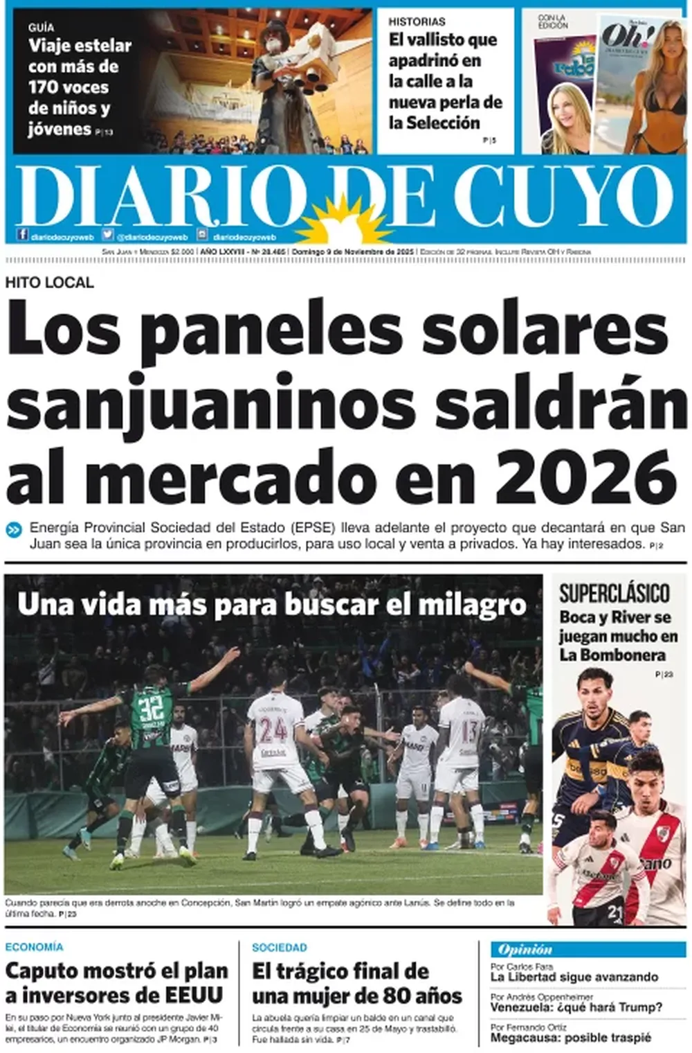 Tapa Edición 09 de Noviembre del 2025