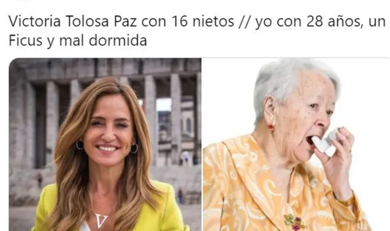 Victoria Tolosa Paz dijo que tiene 16 nietos y estallaron los memes