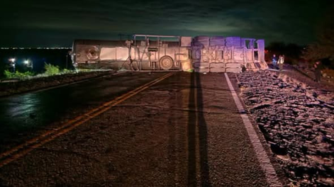 Vuelco en Ruta 141.