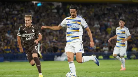 Positivo. Lo único rescatable para Boca ante Platense fue el regreso de Cavani, que entró en el complemento y tuvo su chance.