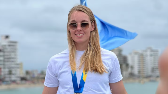 primera medalla para la argentina en los suramericanos 2026: fue bronce en aguas abiertas