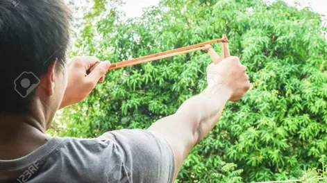 ME CONCENTRÉ y solté de entre mis dedos, casi por impulso, el blando cuero de la honda que contenía la piedra.... 