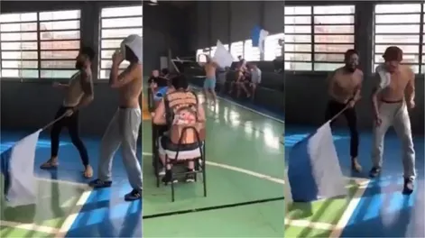 Desopilante: fueron alentar a su amigo ajedrecista y son furor en redes sociales
