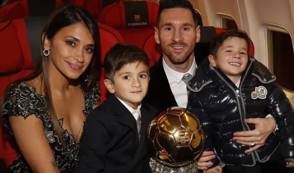 La foto de Mateo Messi “imitando” a Maradona que es furor