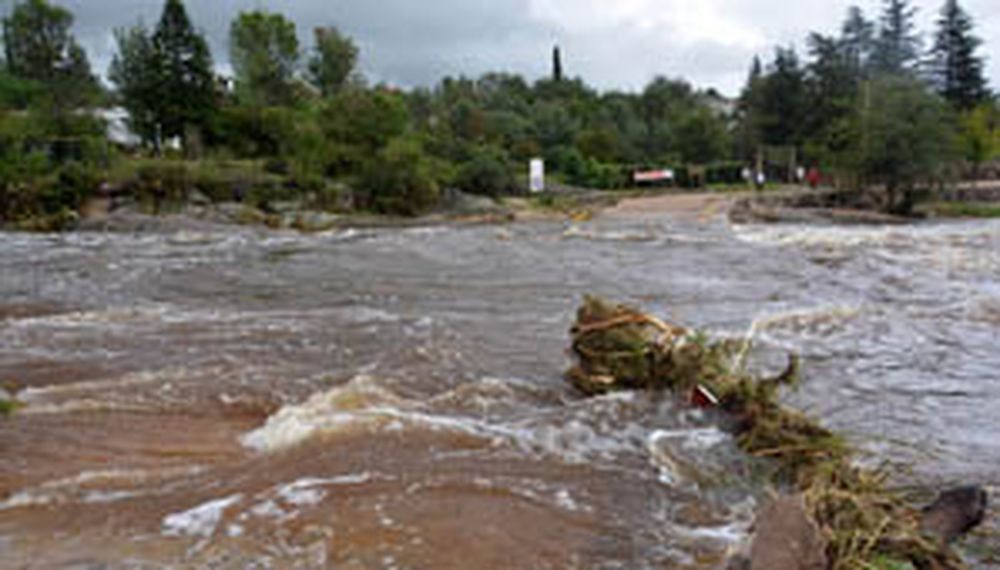 Lluvias y evacuados en Córdoba