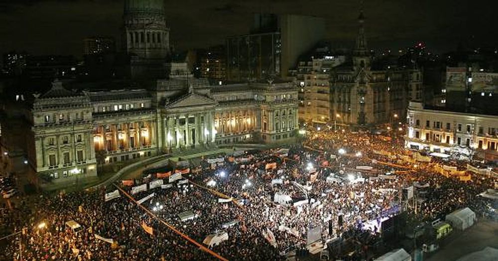 Un masivo rechazo frente al Congreso: 200 mil personas