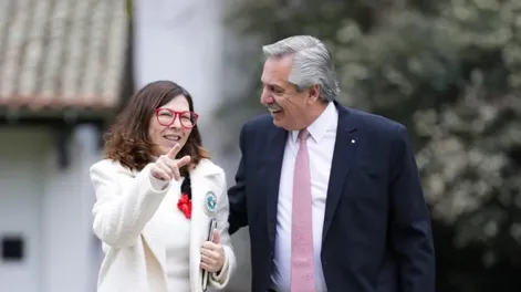 Alberto Fernández estuvo varias horas reunido con Batakis en Olivos