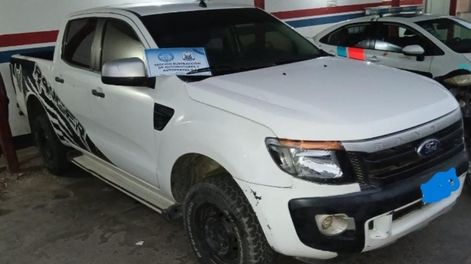 en operativos policiales en rawson y pocito, secuestraron una camioneta adulterada y una moto robada