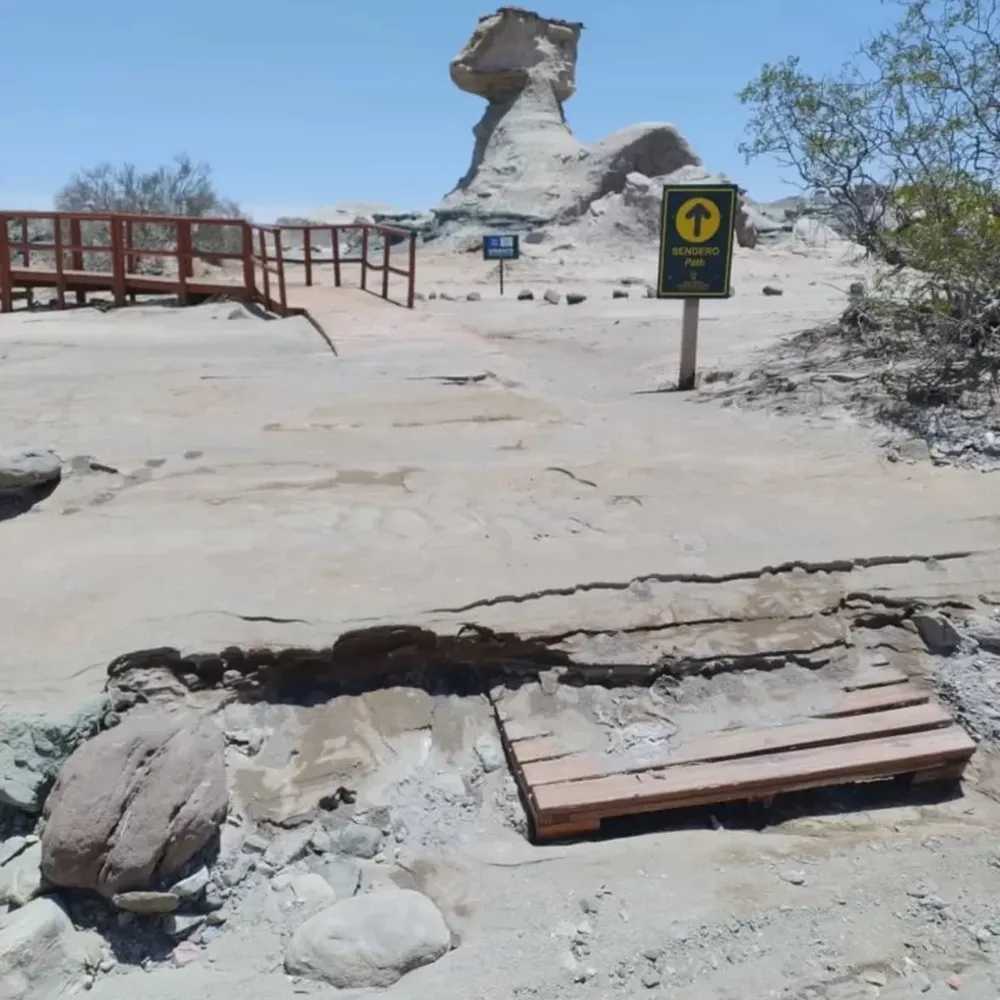 Tras la creciente y las intensas lluvias, así quedó el Parque Provincial Ischigualasto