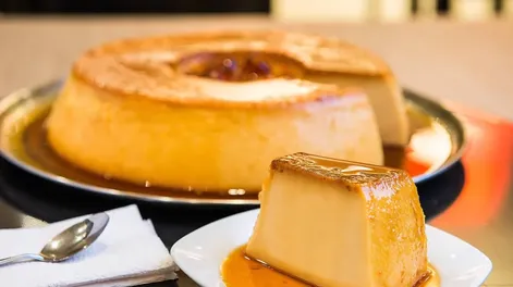 Flan de maicena sin huevos y sin horno.