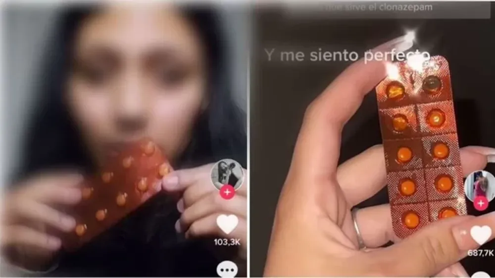 Ocho menores resultaron intoxicados por hacer el “reto clonazepam” de TikTok