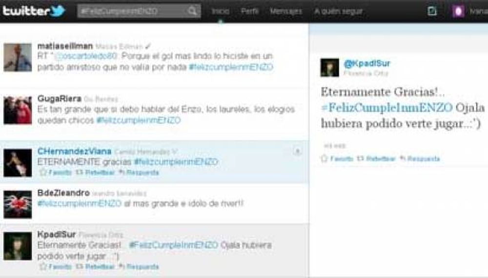 El homenaje en Twitter a Francescoli: #FelizCumpleInmENZO