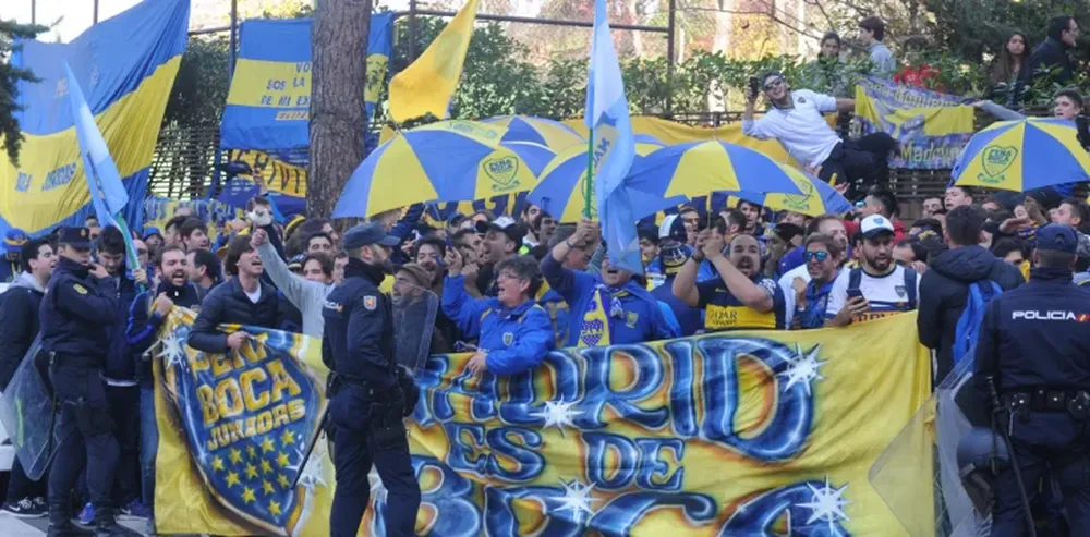 Cariño xeneize en Madrid